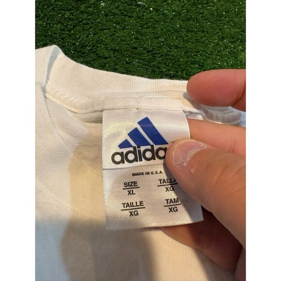 Vintage Notre Dame Fighting Irish shirt mens XL white adidas swimming diving S - Picture 3 of 11